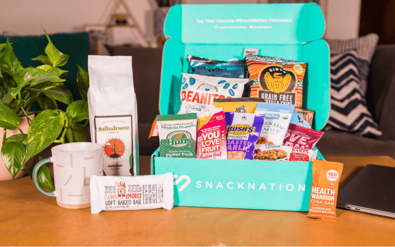 Snacknation's welcome kit obviously had to include a variety of snacks.d
