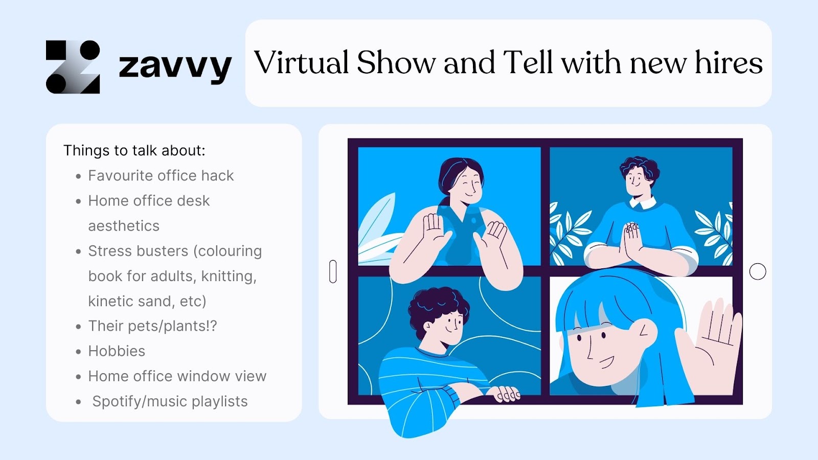 Virtual show and tell with t