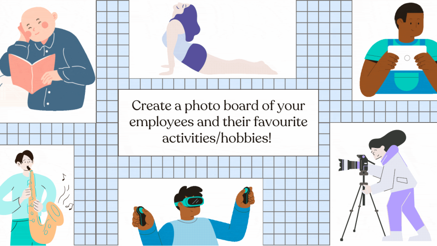 Onboarding photo board