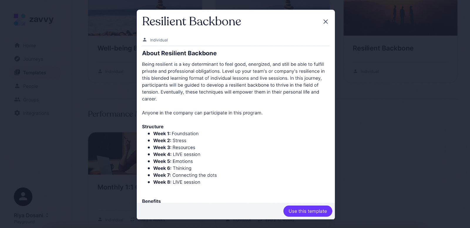 outline resilient backbone