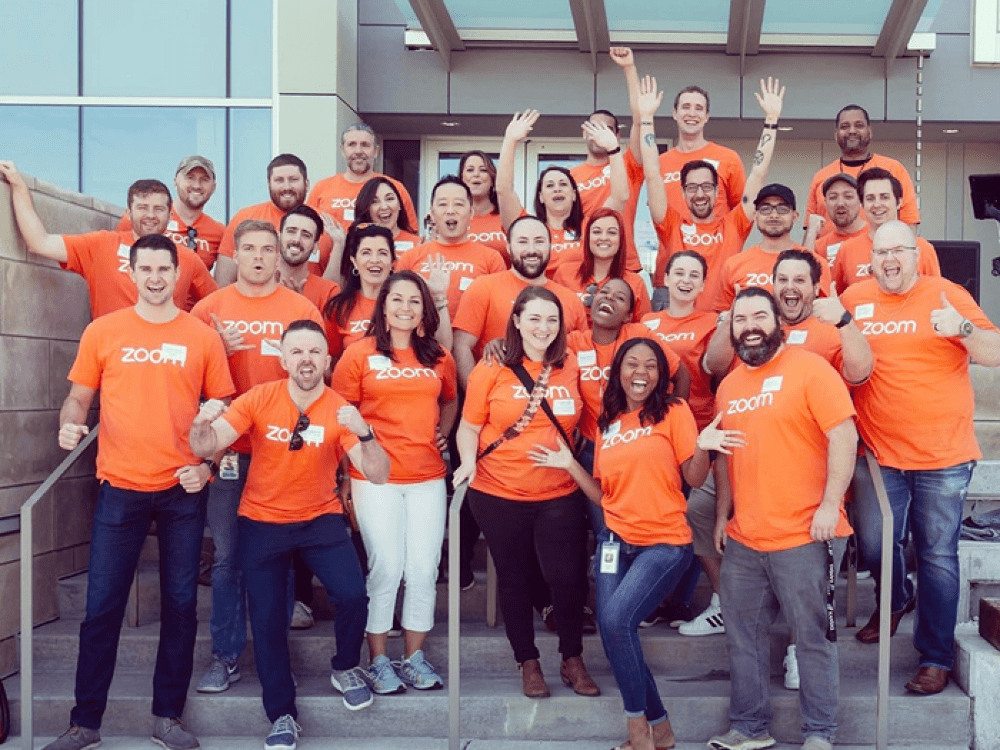 Happy employees at Zoom