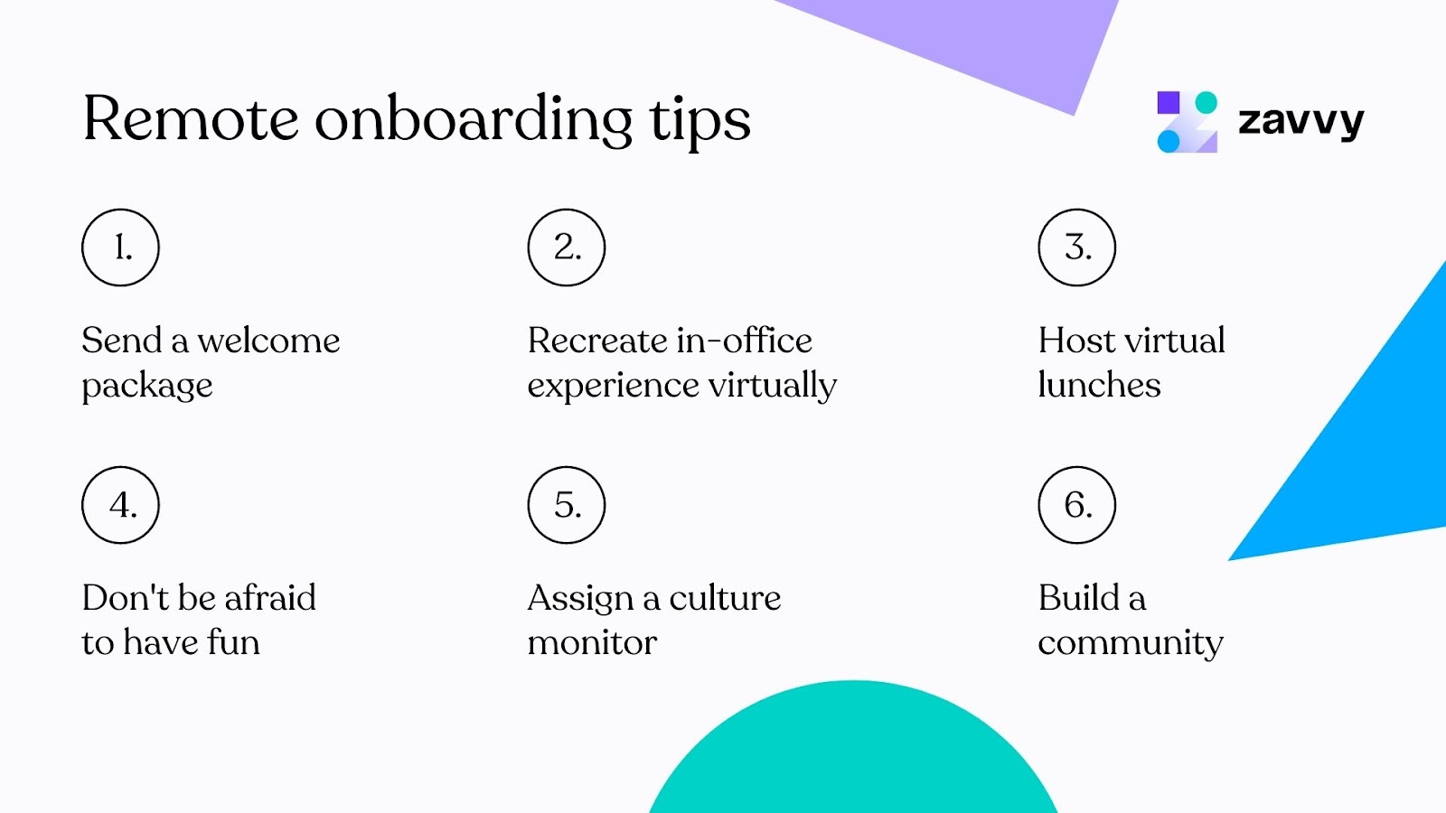 Remote onboarding tips