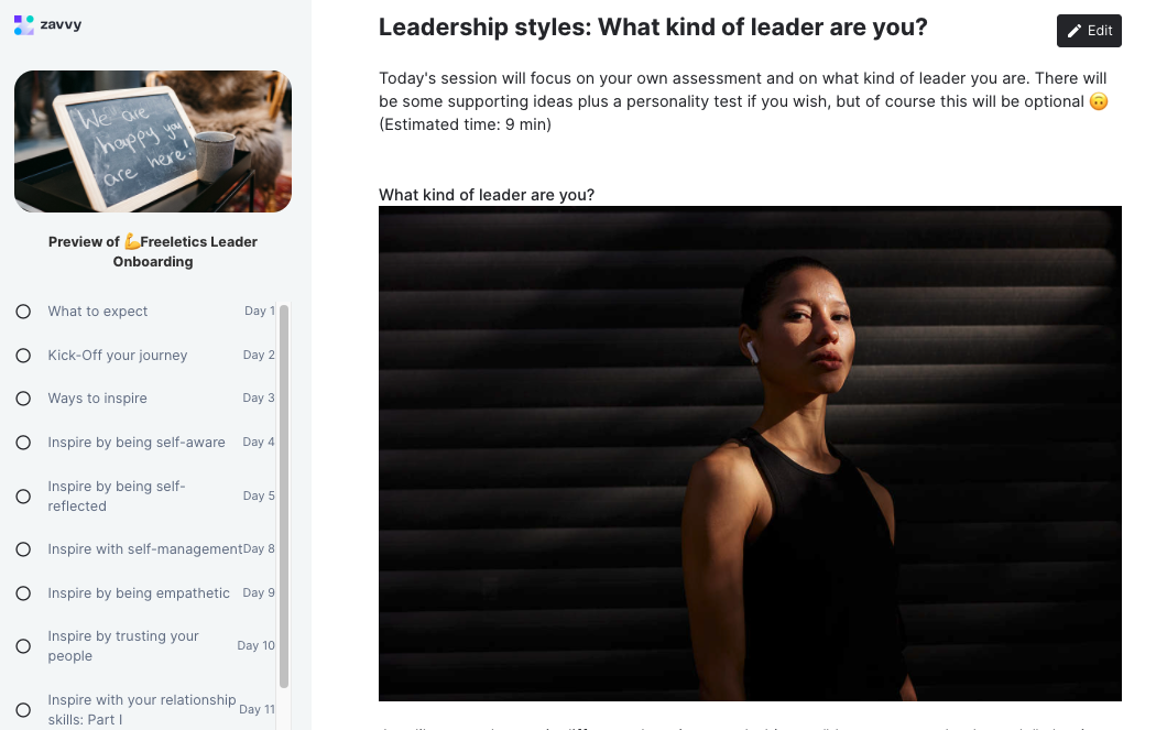 leadership styles in Freeletics' leadership onboarding