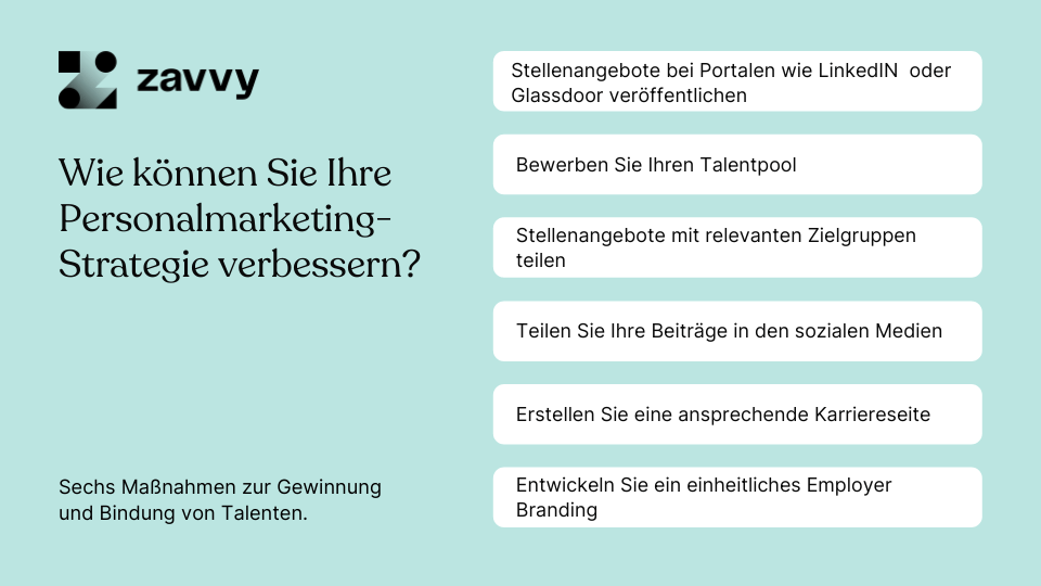Personalmarketingstrategien verbessern: Von Stellenangeboten bis einheitliches Branding