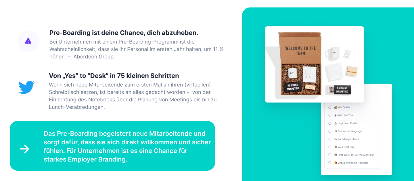 Onboarding Tipp: Preboarding nutzen