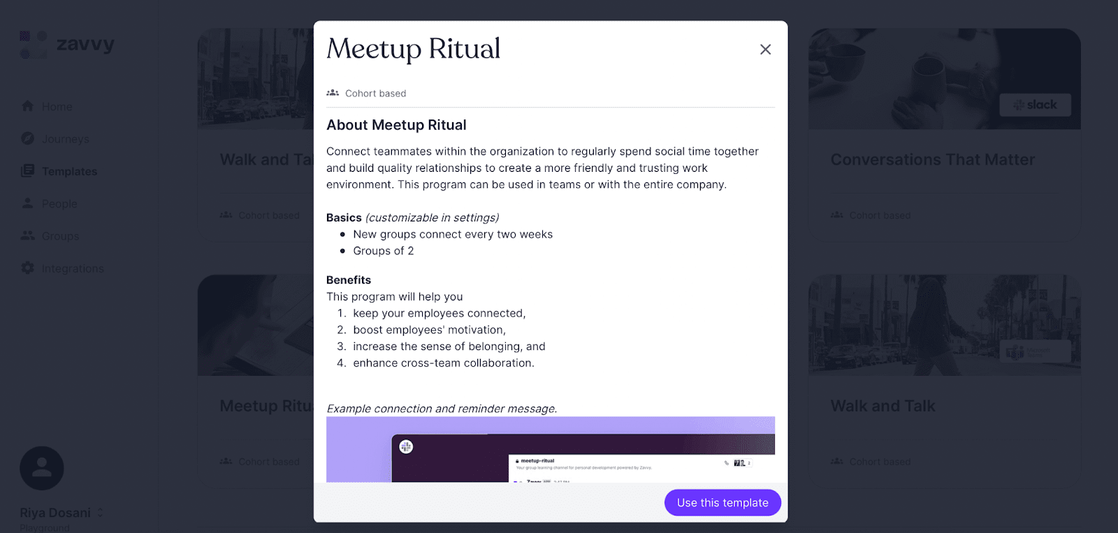 Zavvy-Treff-Ritual, um Menschen zu verbinden und Bindungen zu stärken