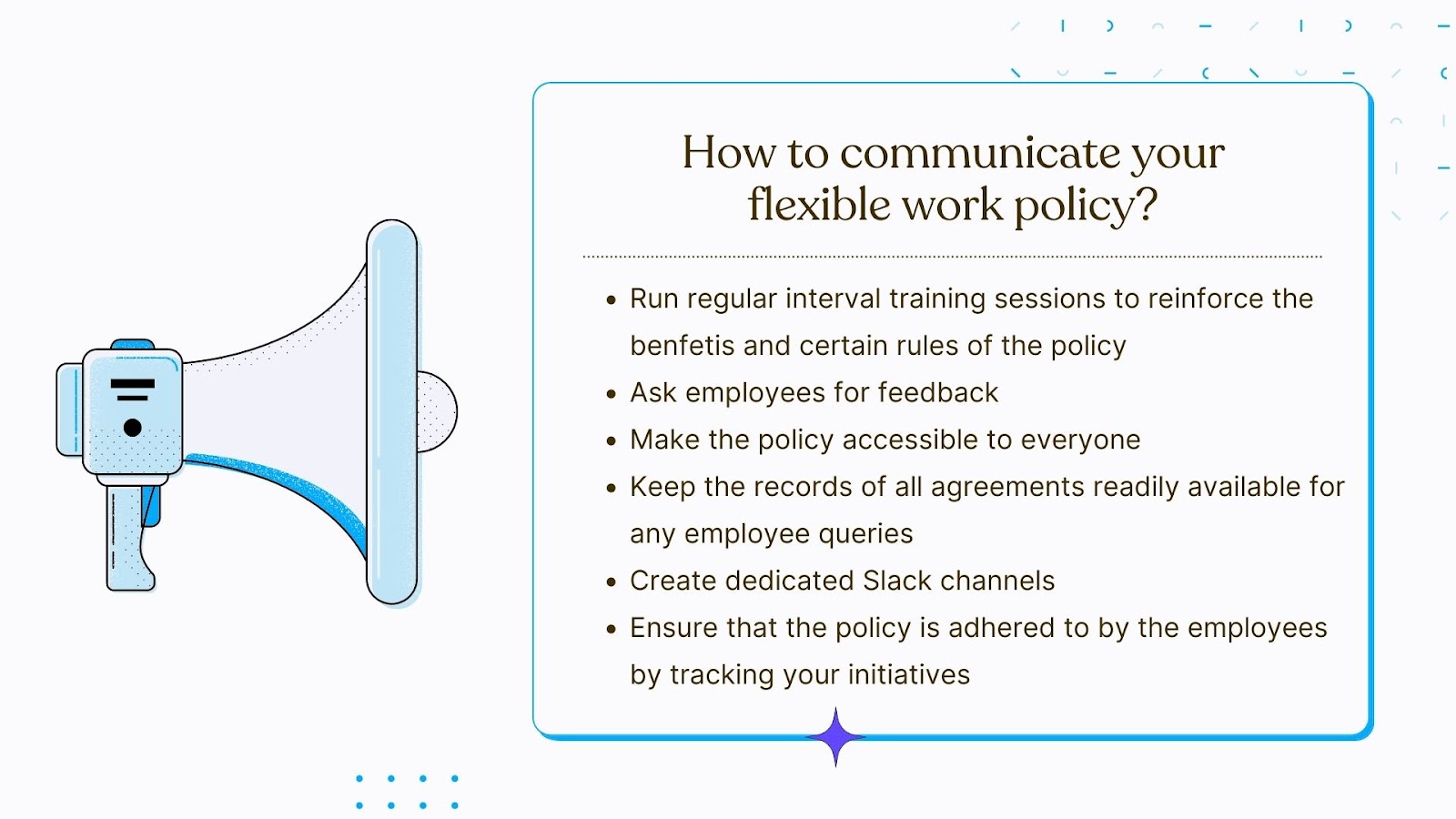how to communicate hybrid work policy