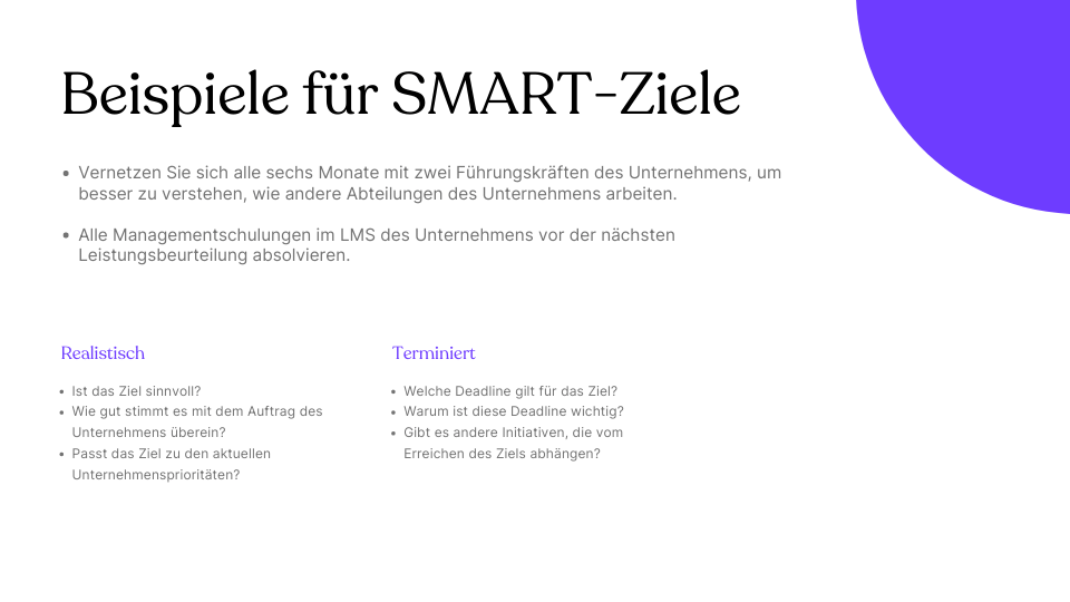 SMART Ziele für Ihre Enablemen Strategie