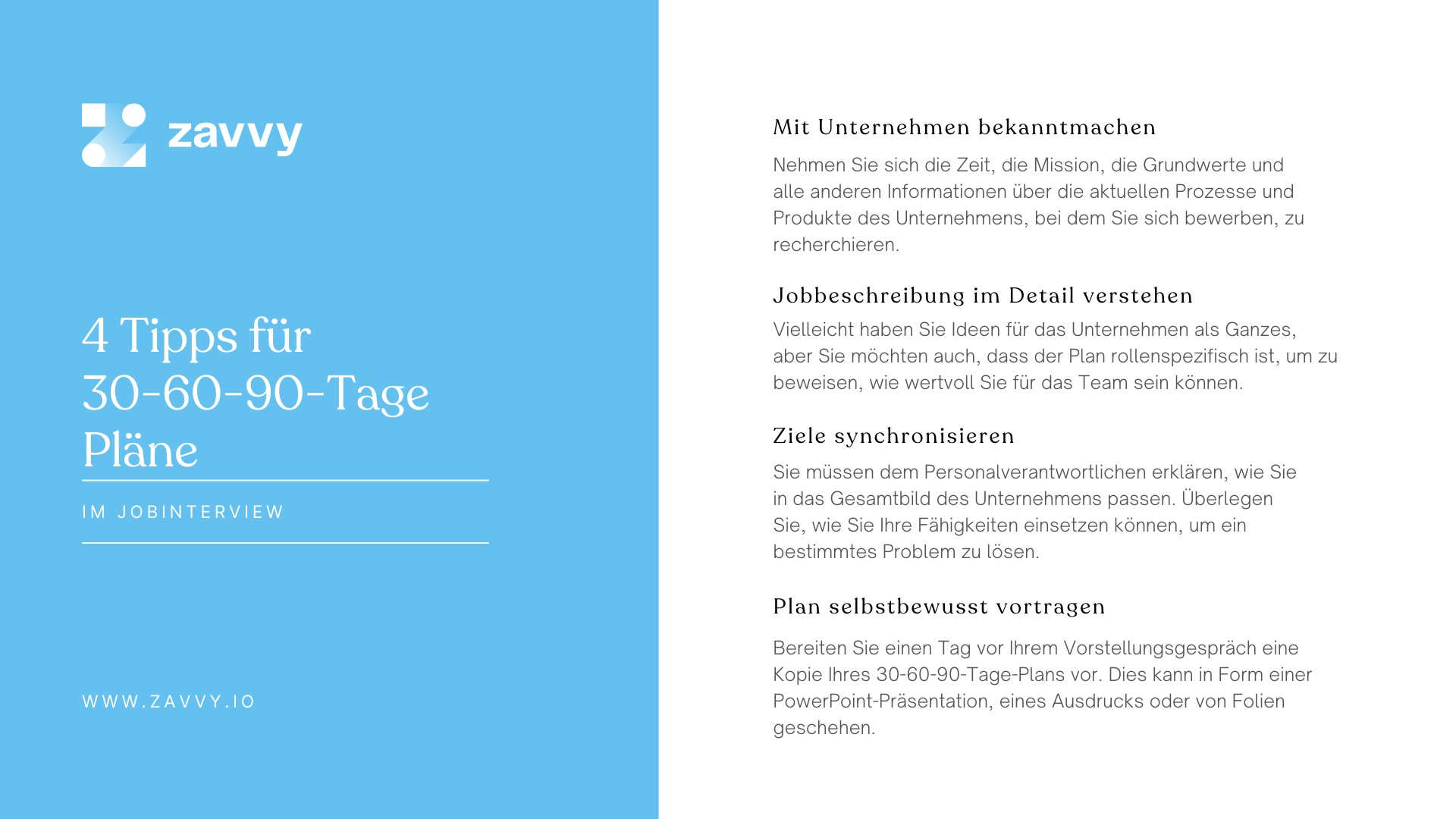 Onboardingplan im jobinterview