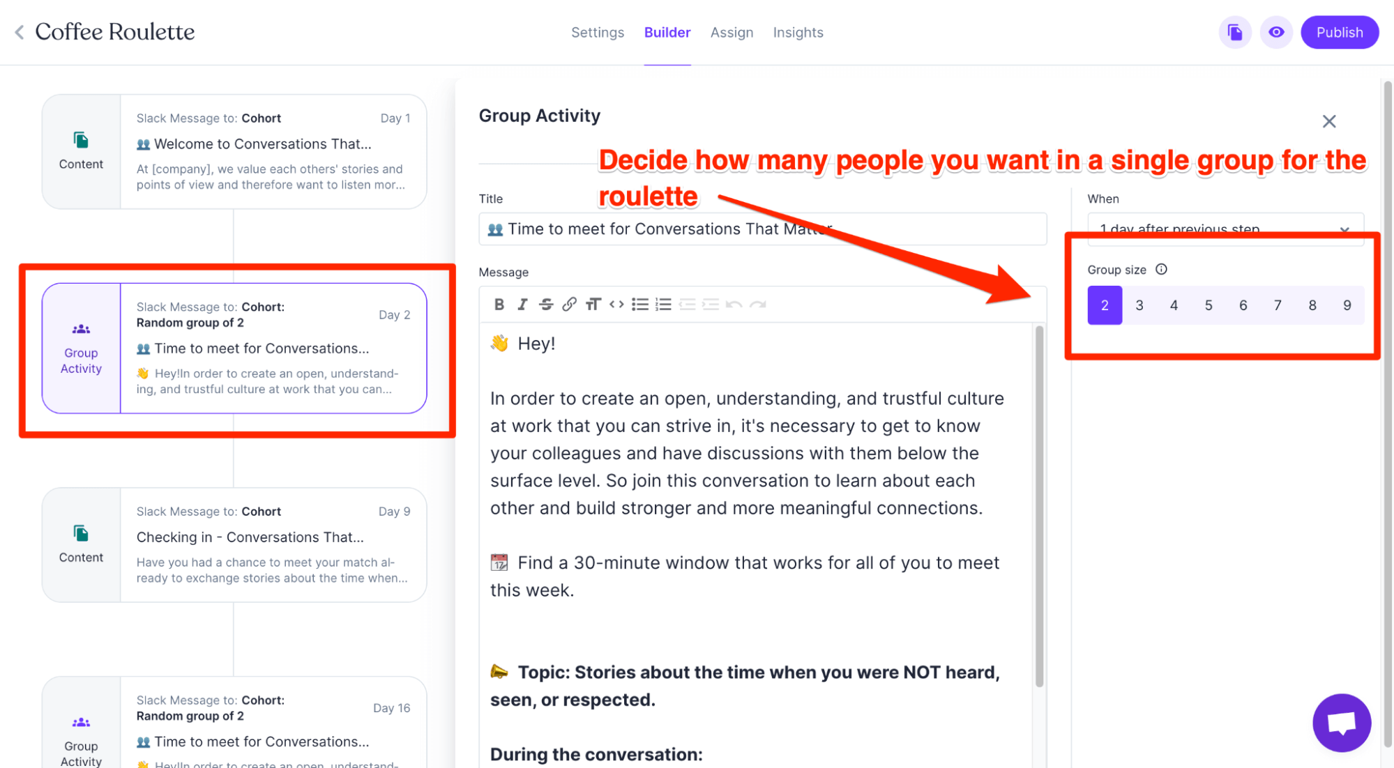 Coffee/lunch roulette with Zavvy_Step 6