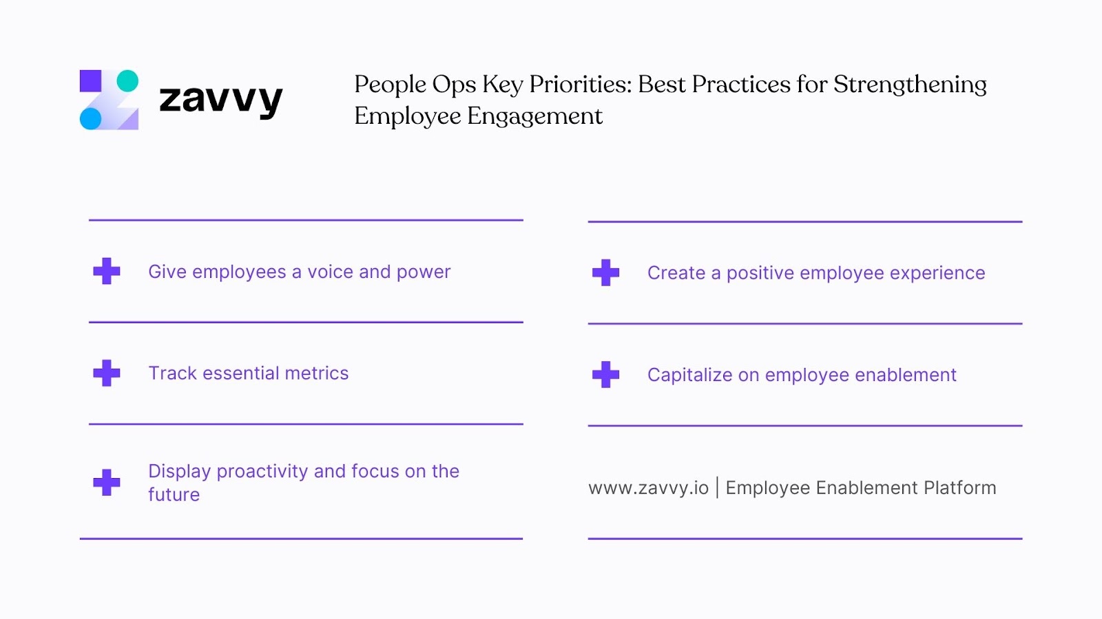 People Ops Key Priorities