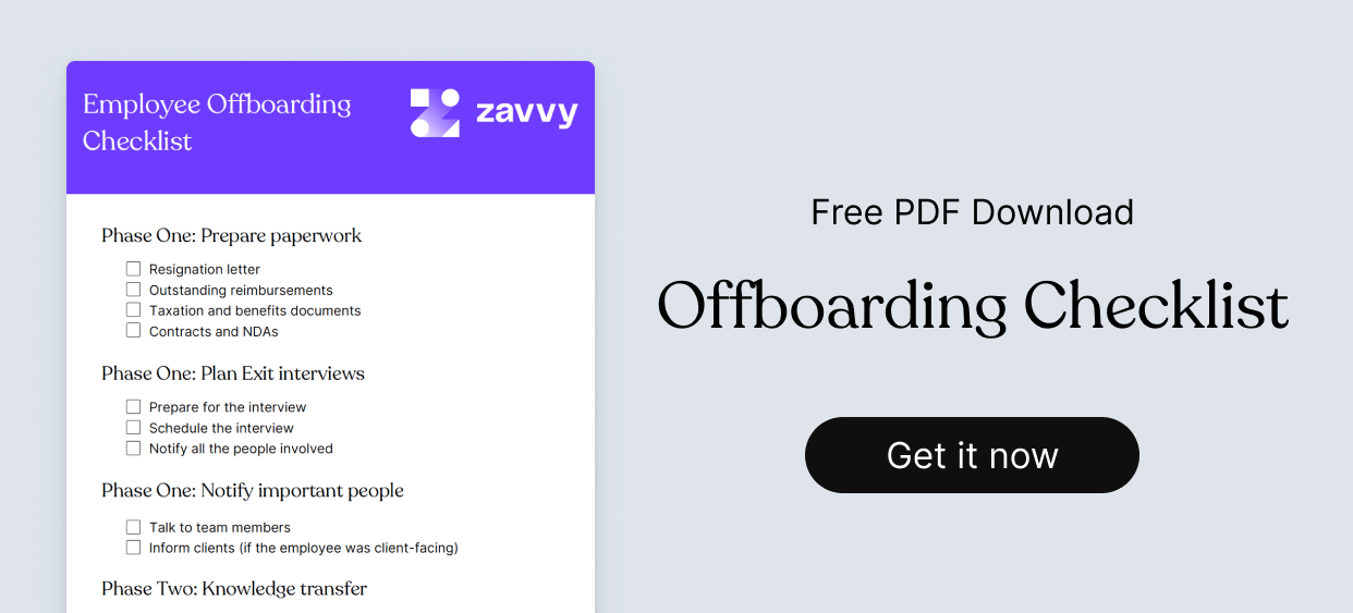 offboarding checklist PDF download