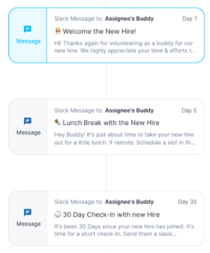 Onboarding buddy Beispiel workflow