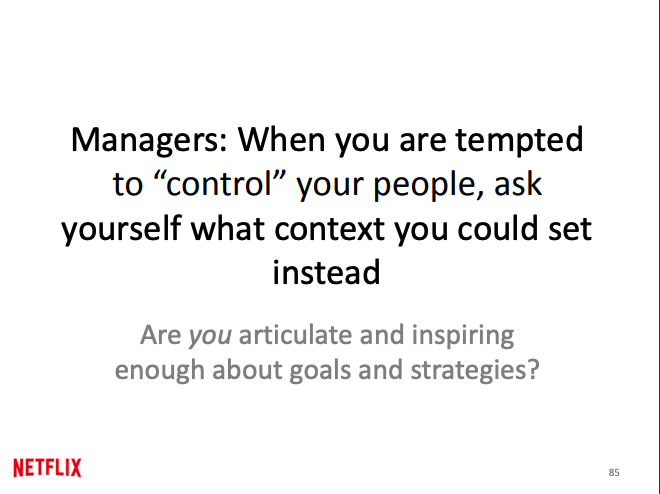 Employee empowerment at Netflix