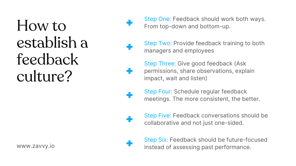 establish feedback culture