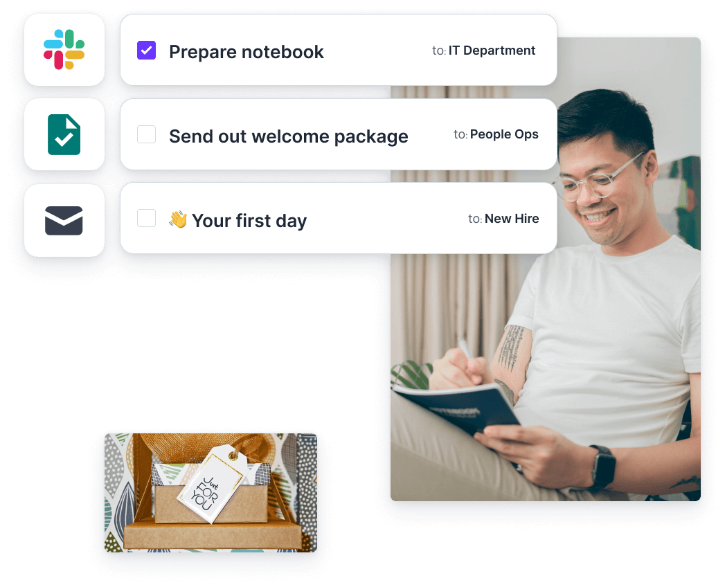 Preboarding and onboarding software for new hires