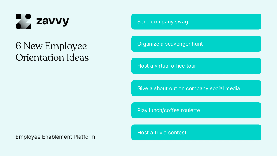 New employee orientation ideas