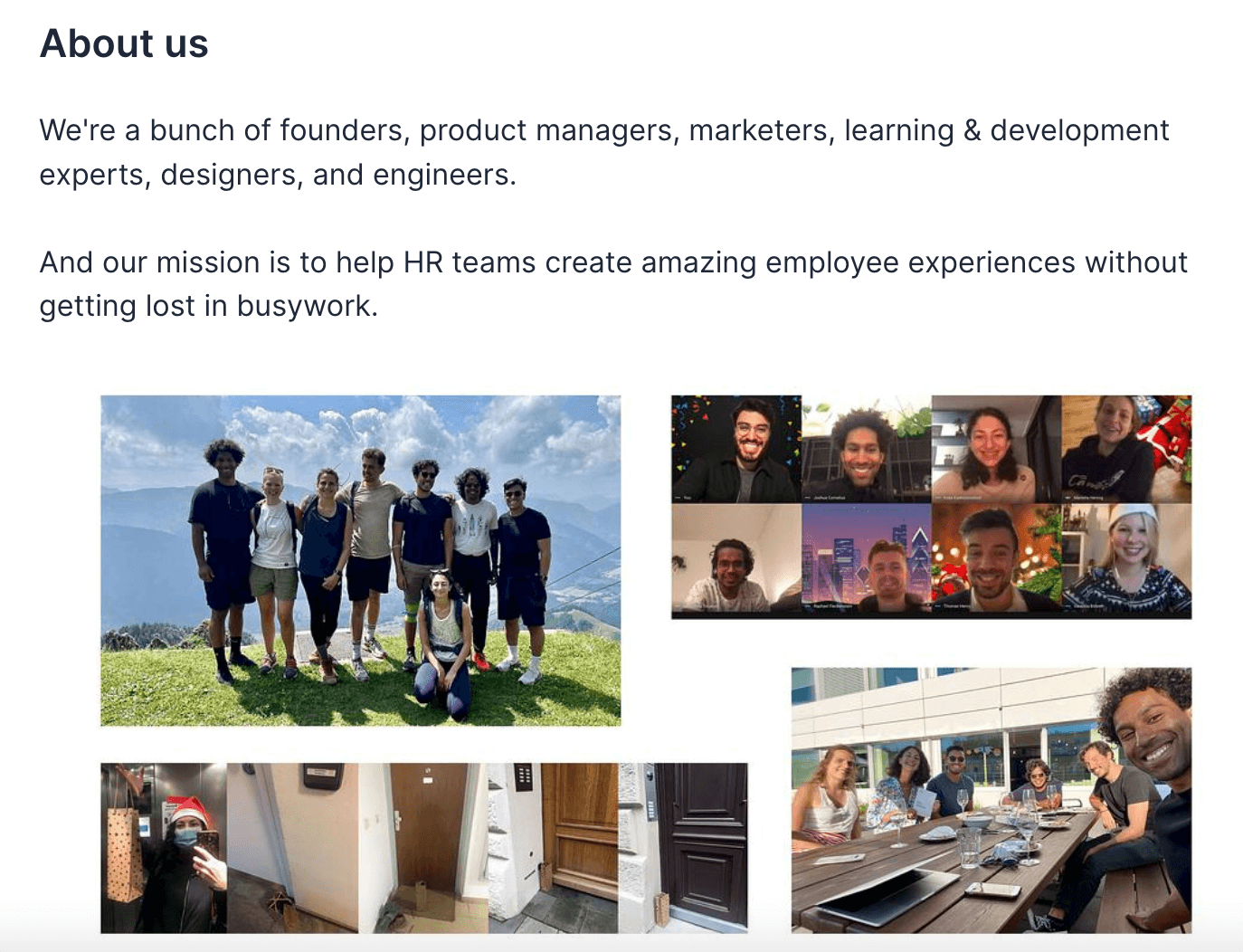 Zavvy's welcome message for new hires