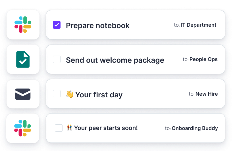 Preboarding automation with different stakeholders
