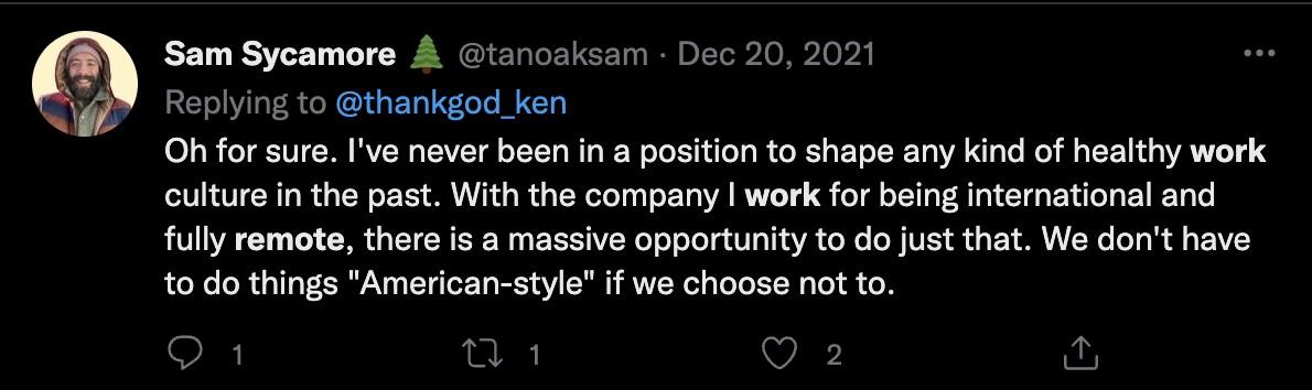 Twitter Zitat zu Remote arbeit