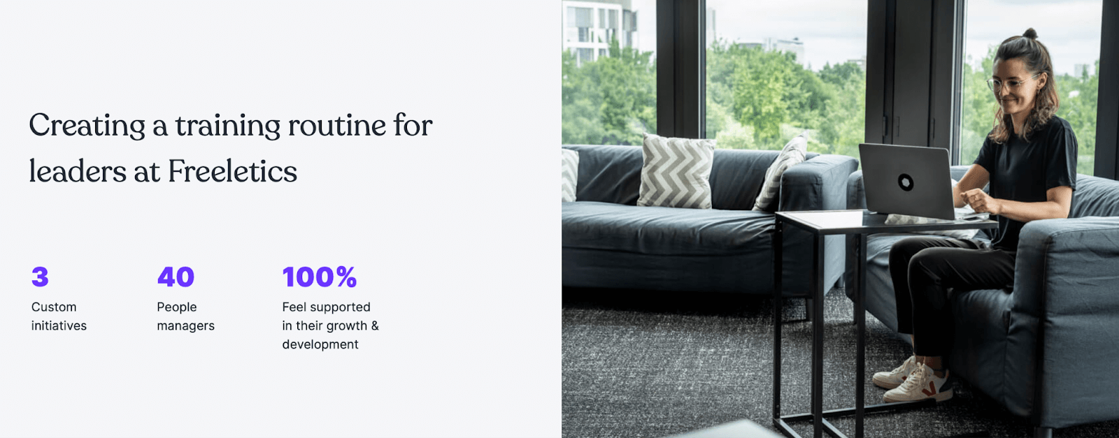 Leadership development example from Freeletics