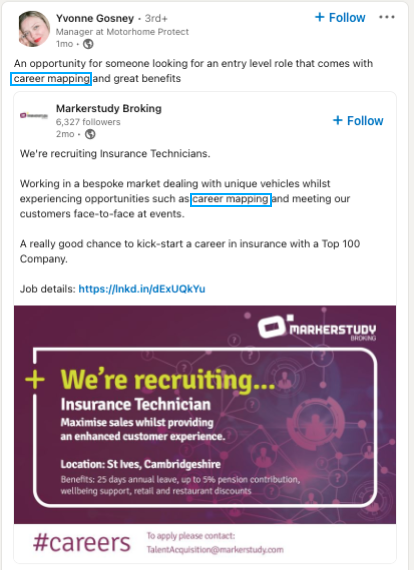 Karrieremapping als Argument in der Jobausschreibung