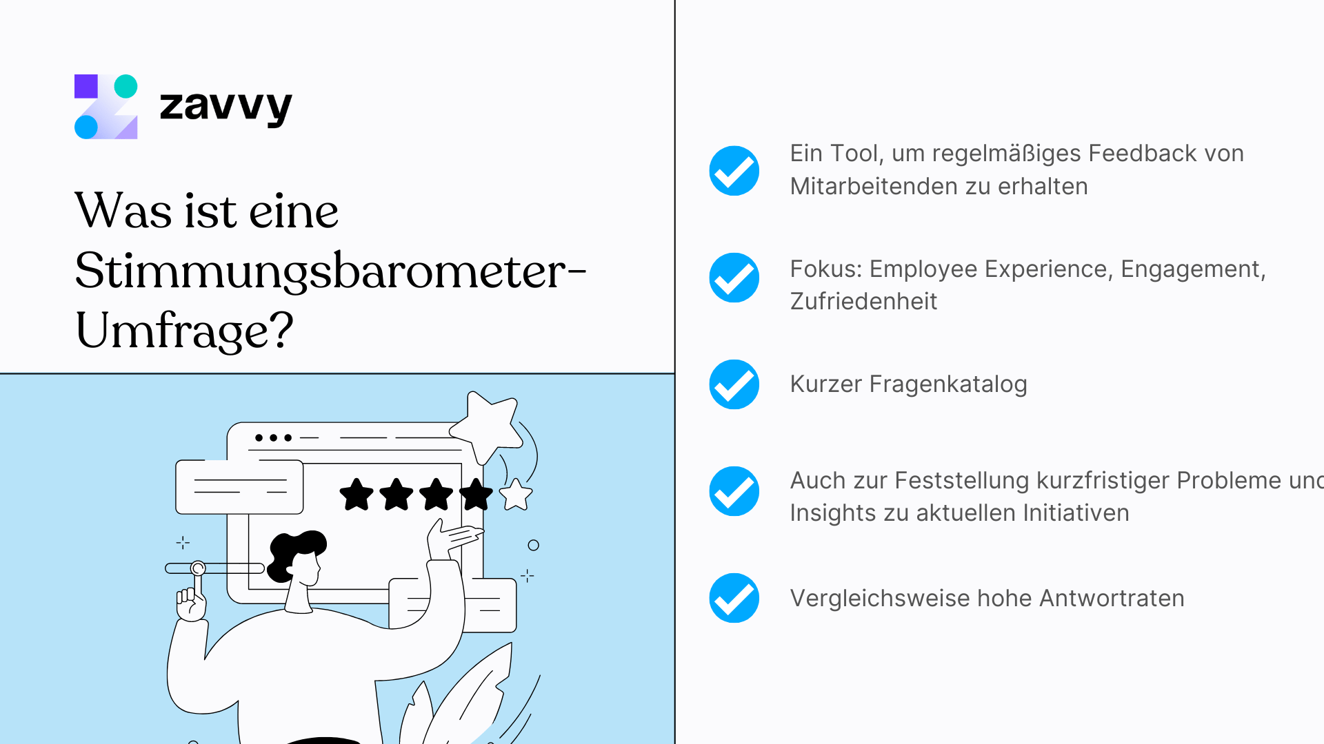 Was ist eine Stimmungsbarometer-Umfrage für Mitarbeitende und Teams?