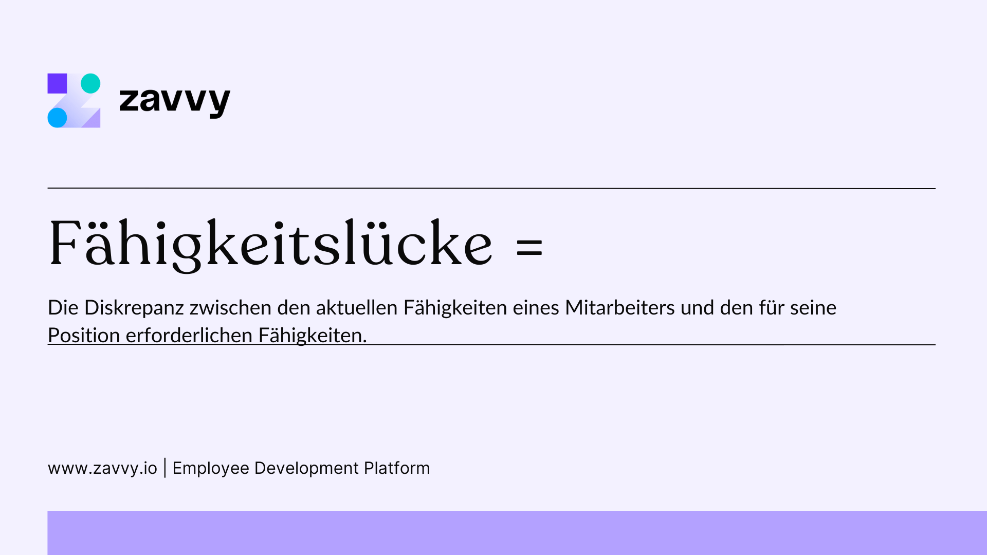 Definition von Fähigkeitslücken / Skill Gaps