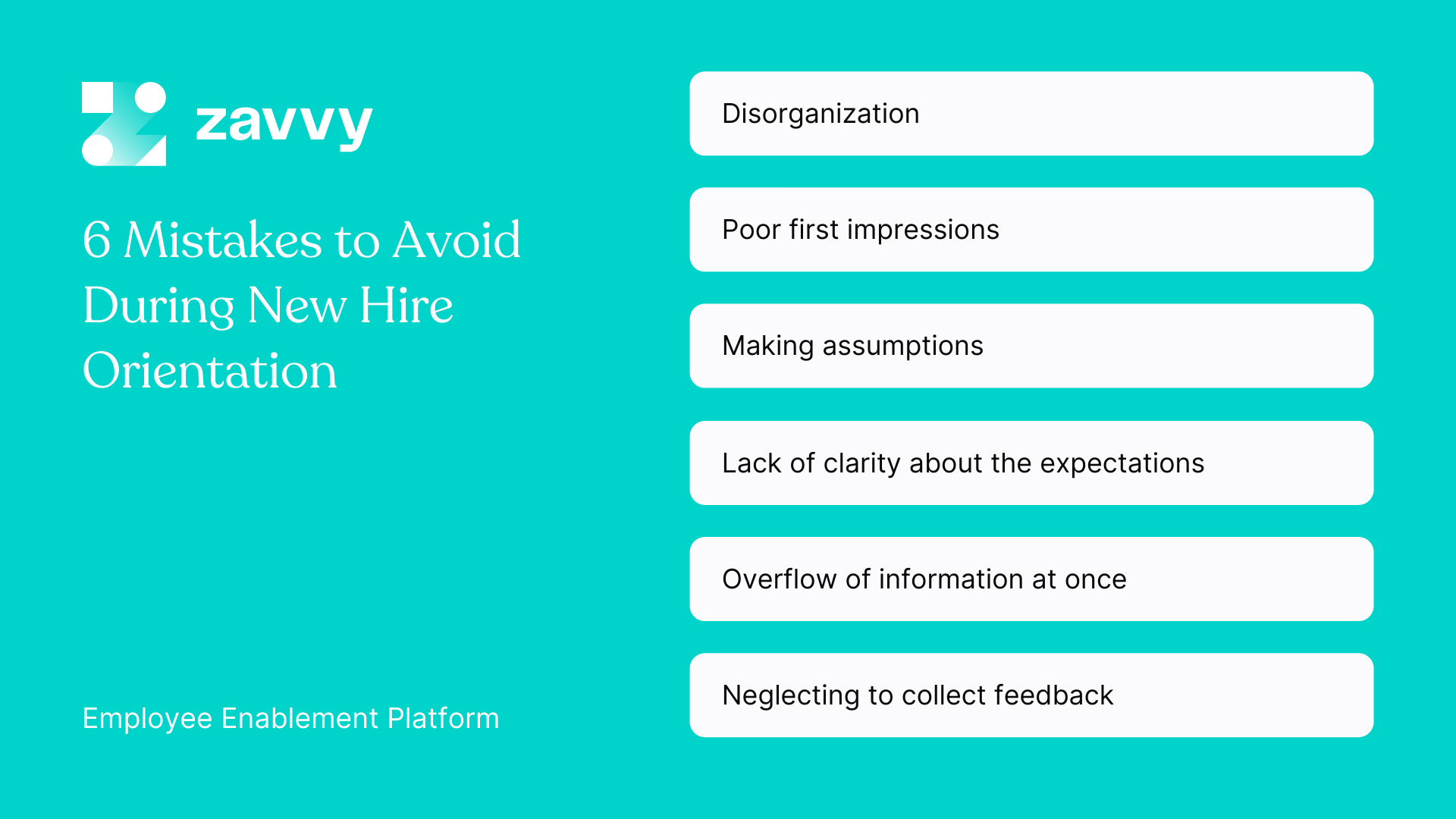 New hire orientation mistakes to avoid