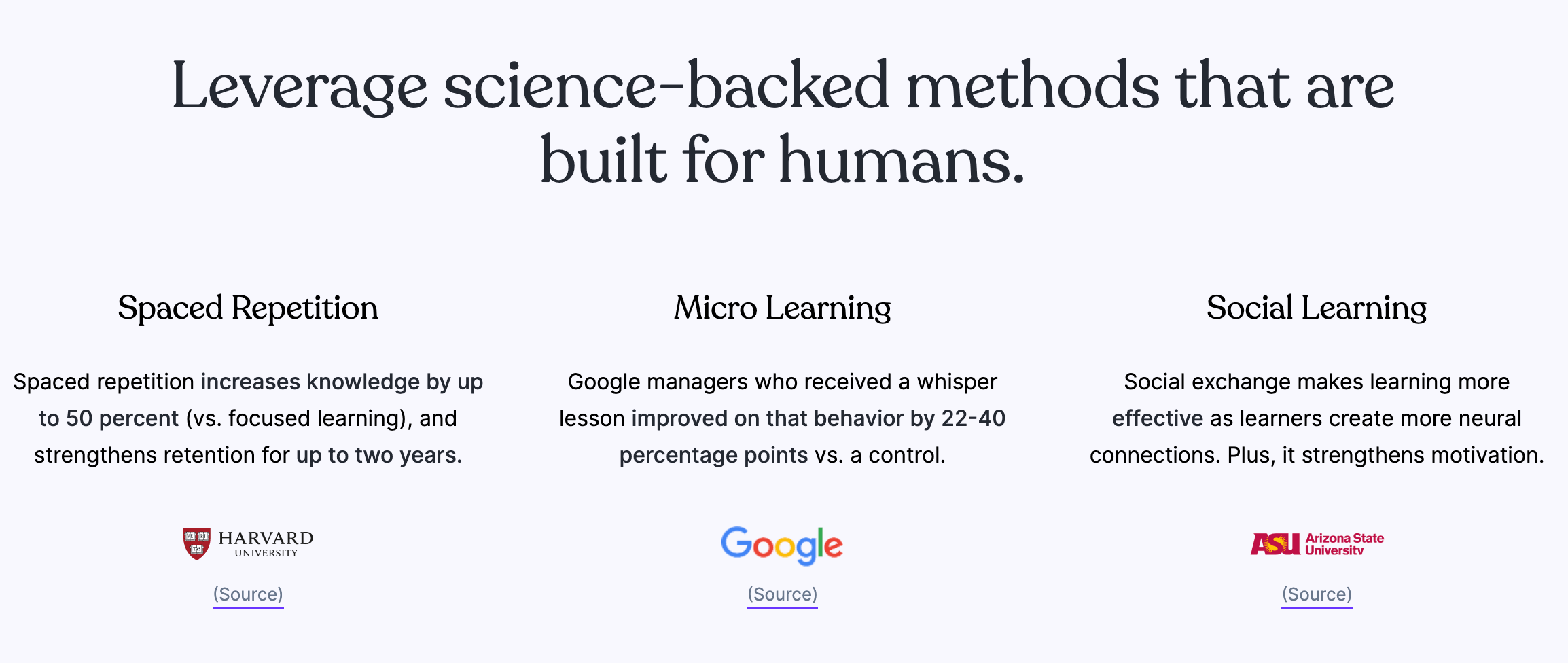 Science-backed training methods with Zavvy's LMS feature