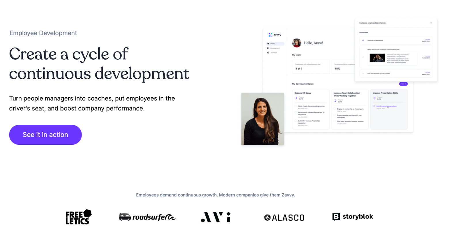 Zavvy leadership development software
