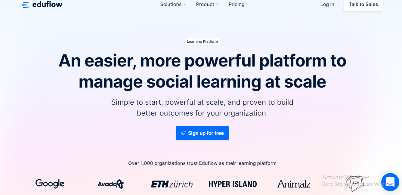 Social learning platform