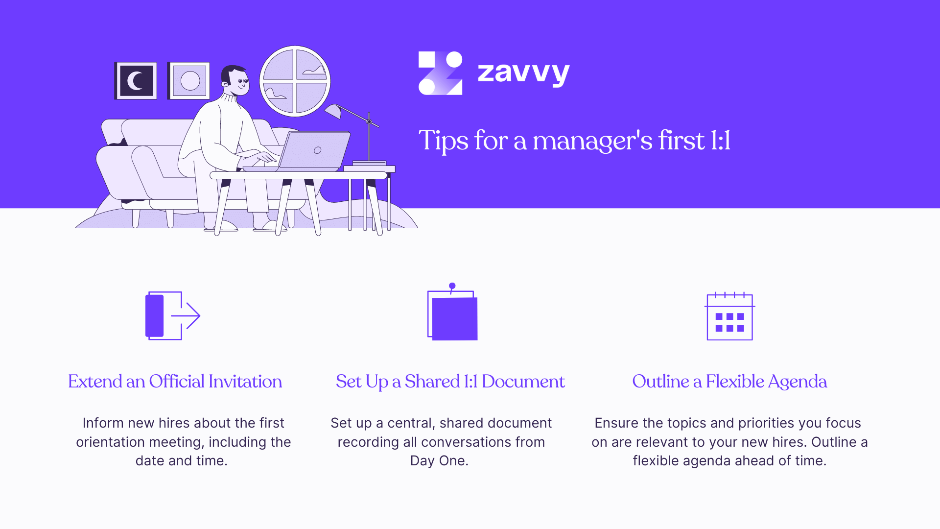 Tips for a manager's first 1:1 meeting with a new hire