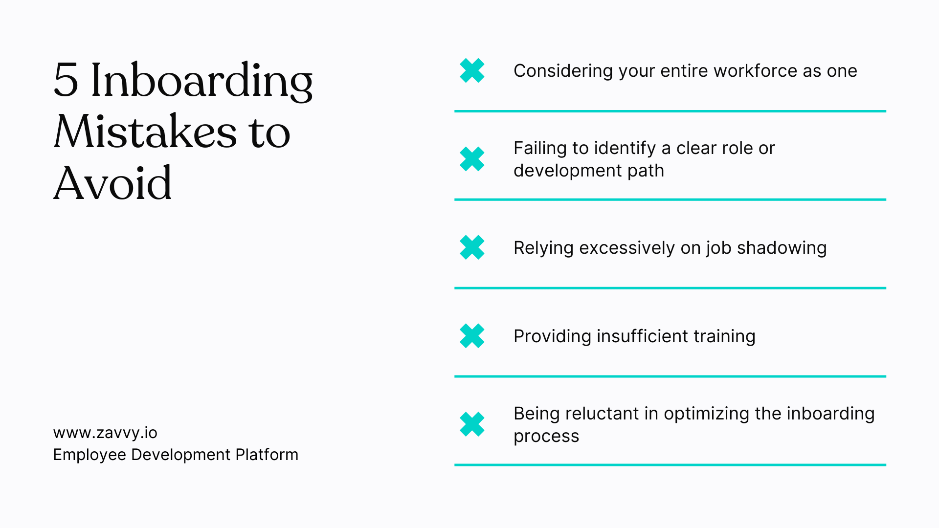 Inboarding mistakes to avoid