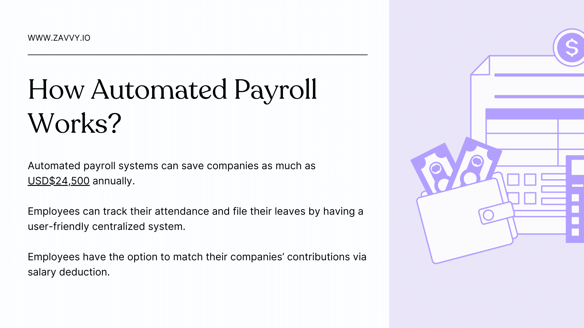 HR automation example: Payroll