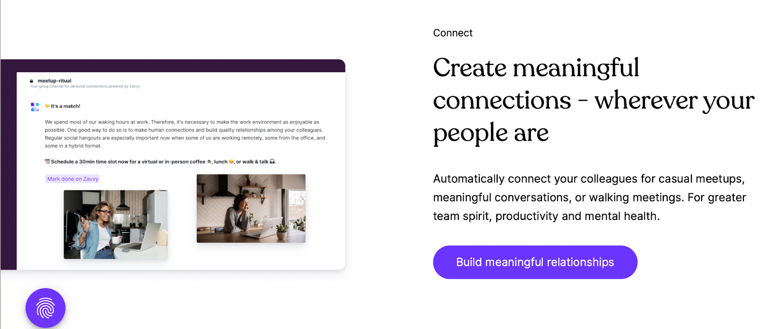 Meaningful connections on Zavvy