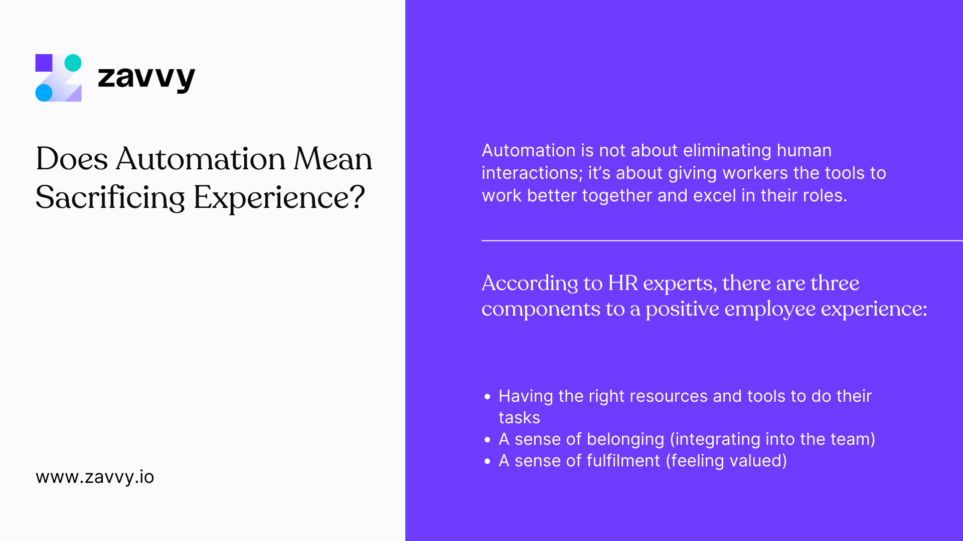HR automation meets experience
