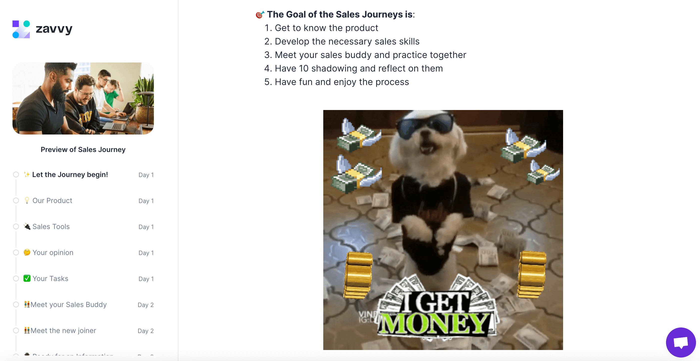 Sales Journey onboarding software