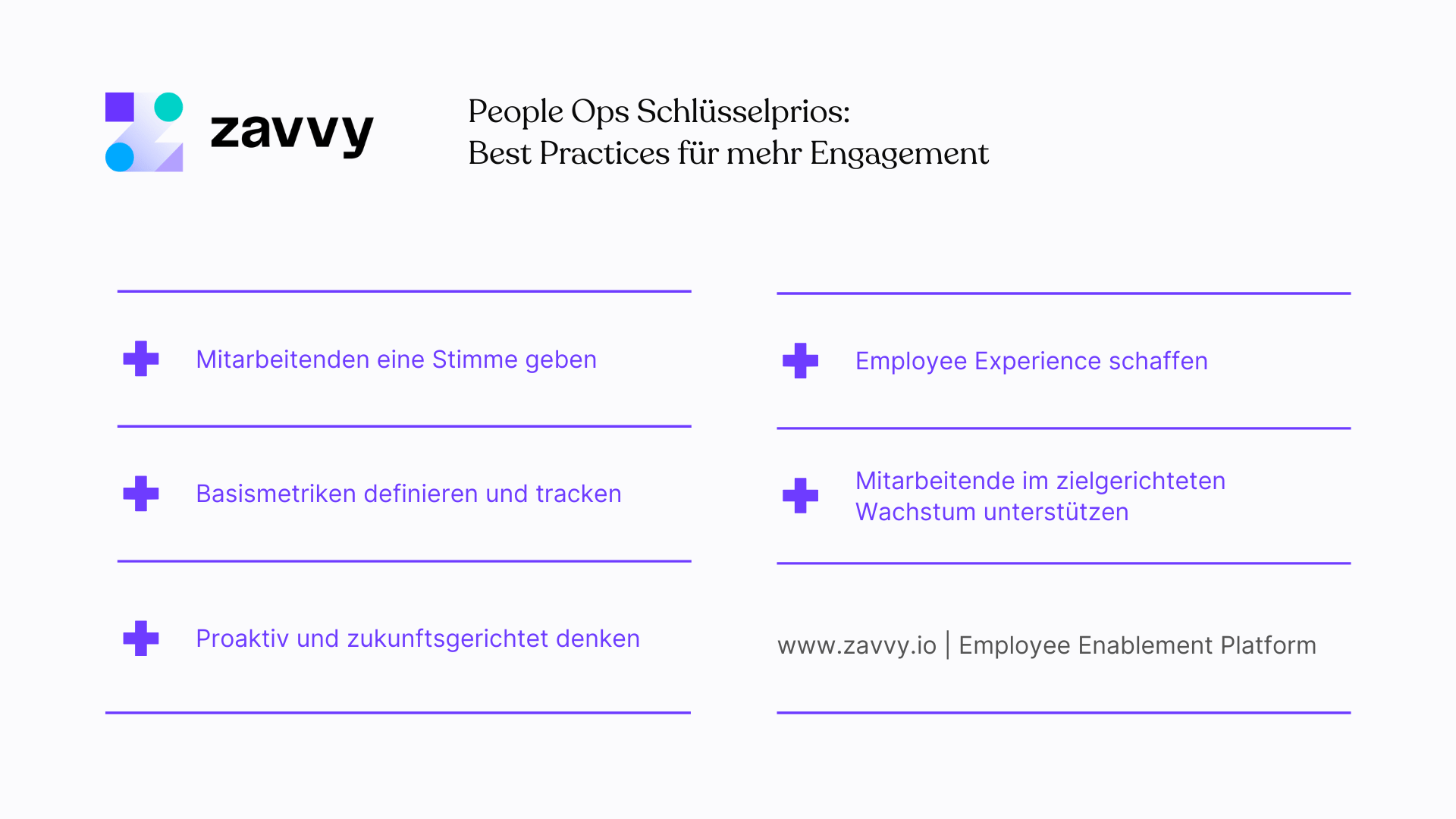 People Ops Prioritäten