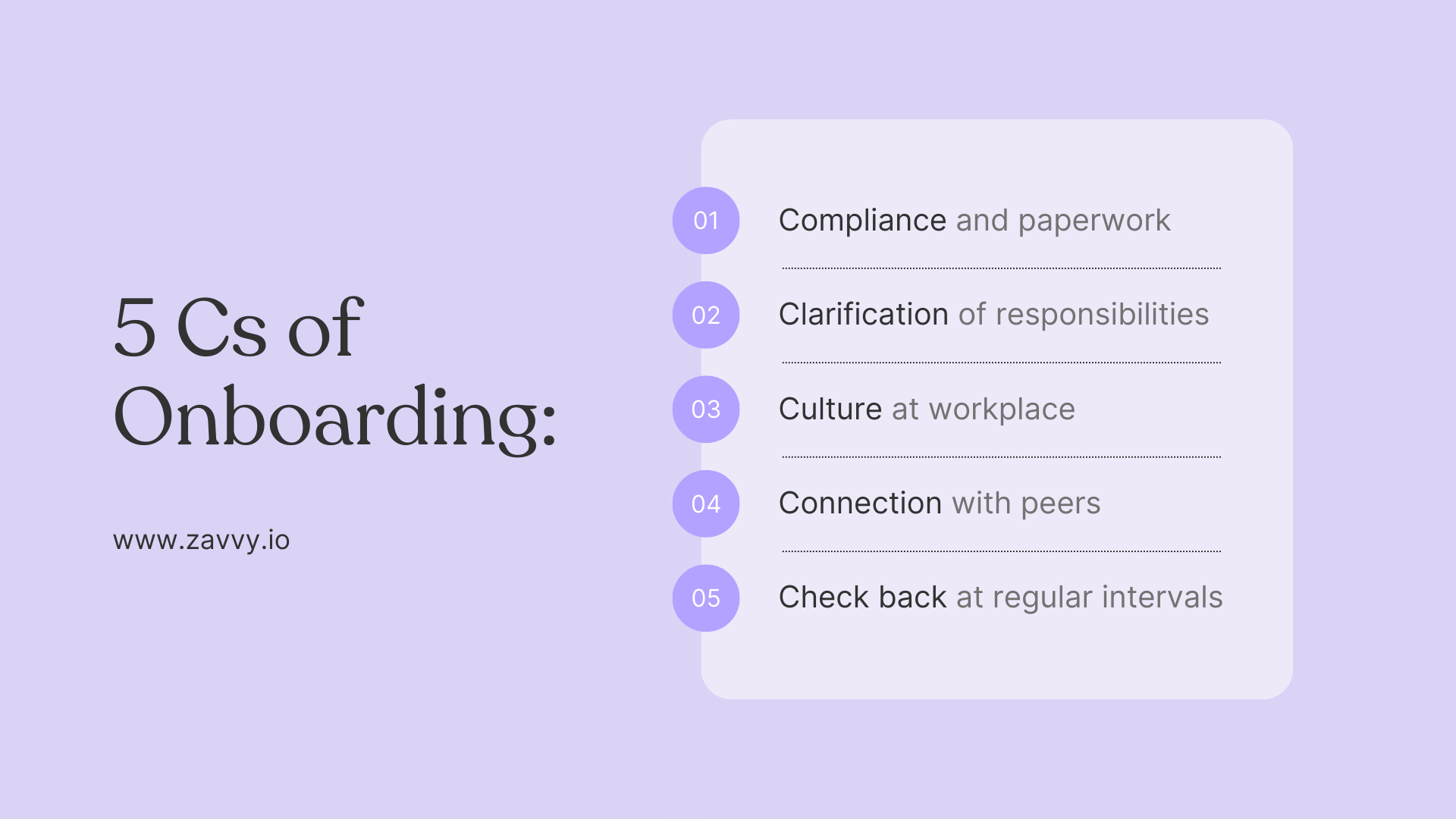 The 5 Cs of onboarding