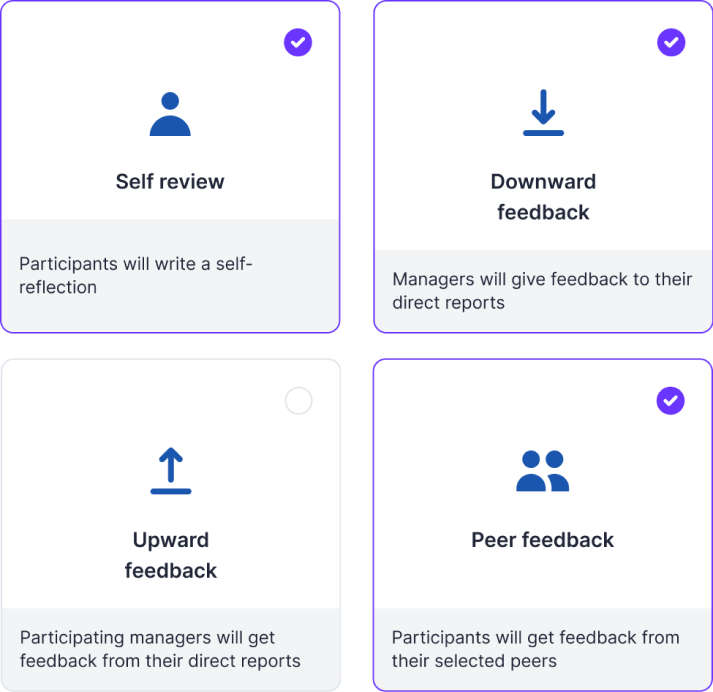 Feedbackrichtungen in einem größeren System