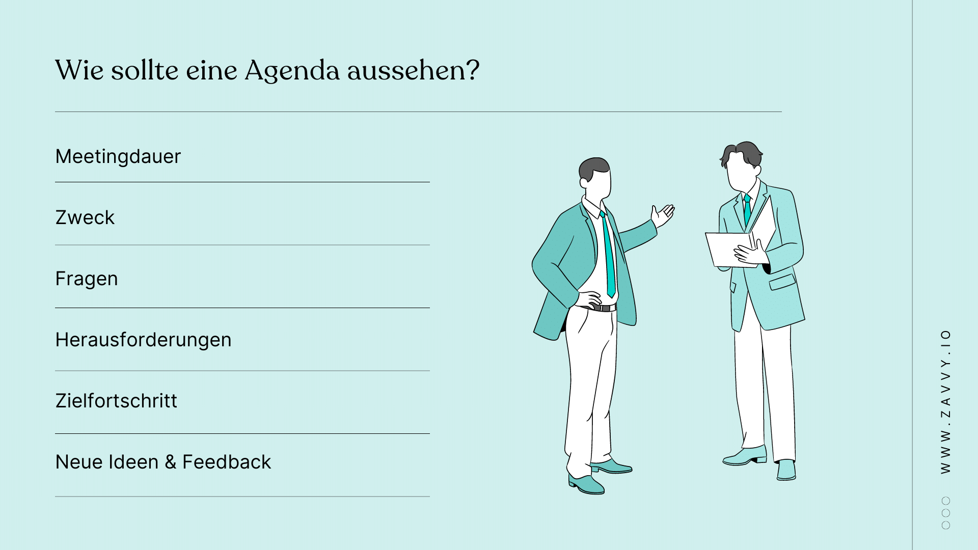 Agenda fürs Einzelgespräch