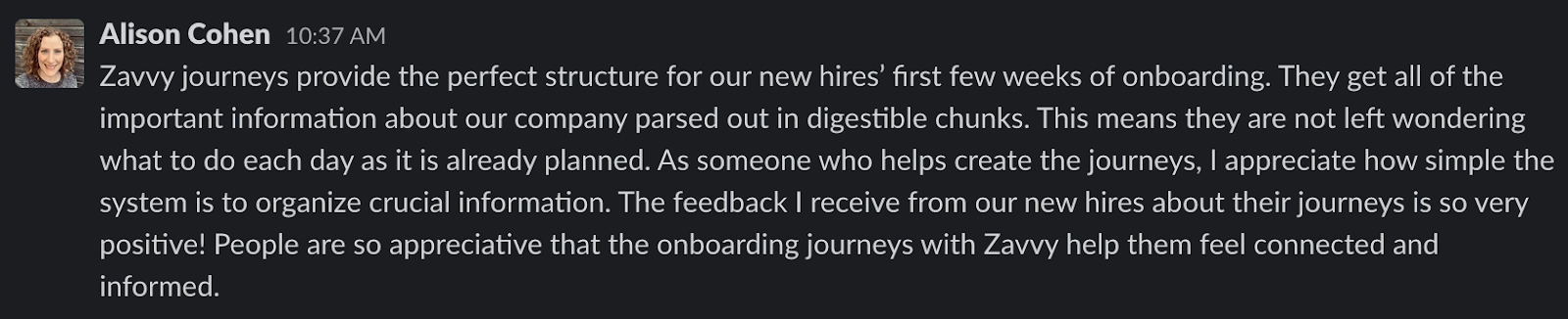 Zitat des HR Teams bei Storyblok