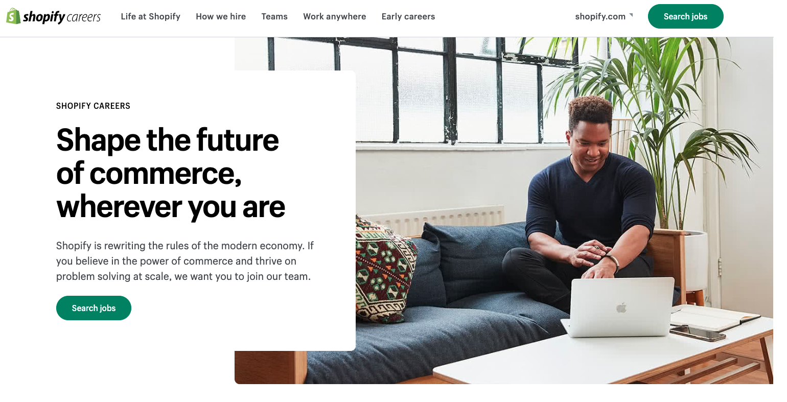 shopify career page