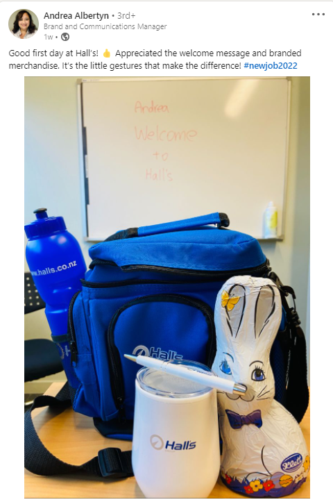 Wilkommenspaket als eine Idee für die Orientierungsphase