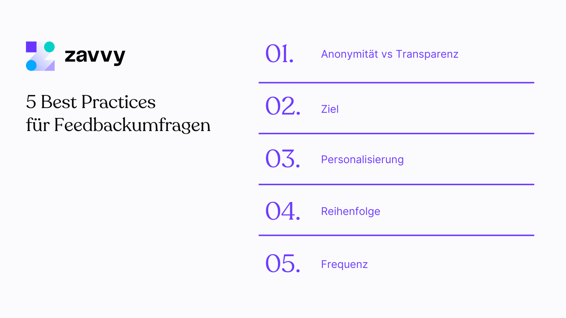 5 Best Practices für bessere Feedbackumfragen