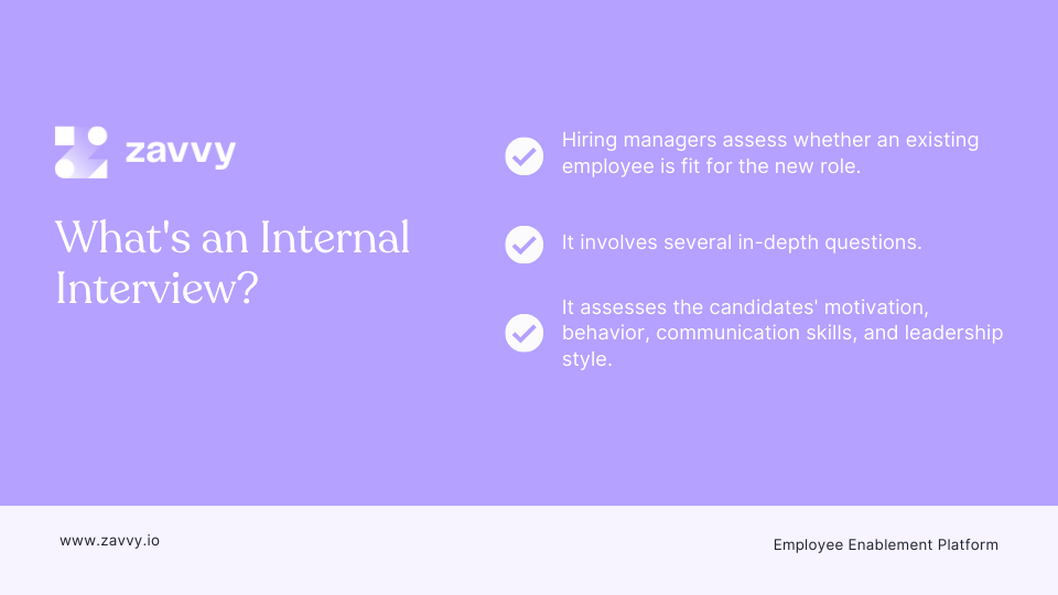 what is an Internal Interview