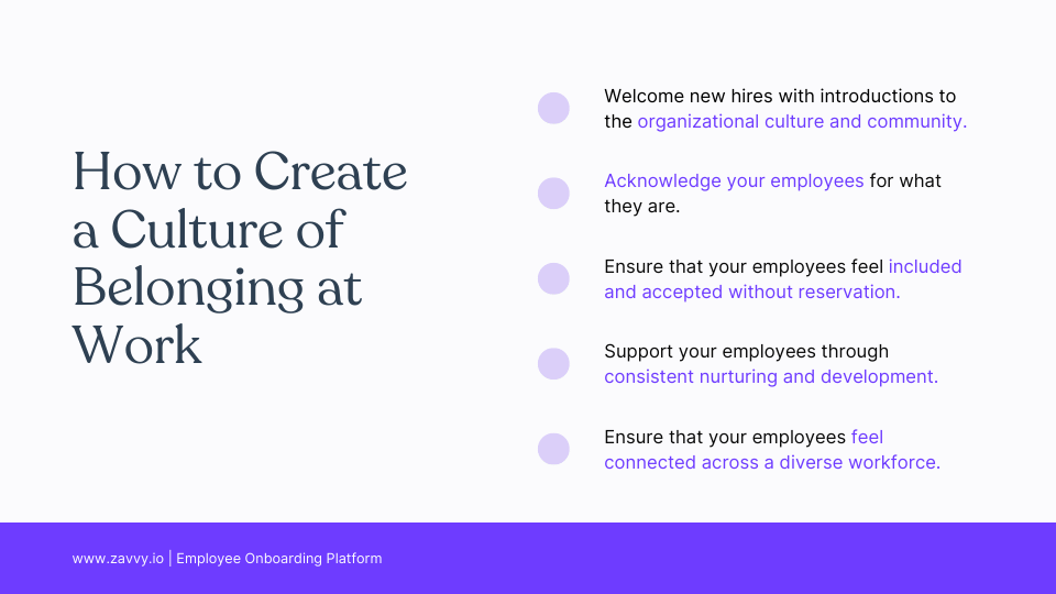 How to create a culture of belonging at work