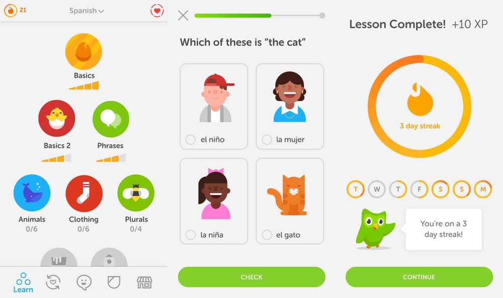 Gamification bei Duolingo