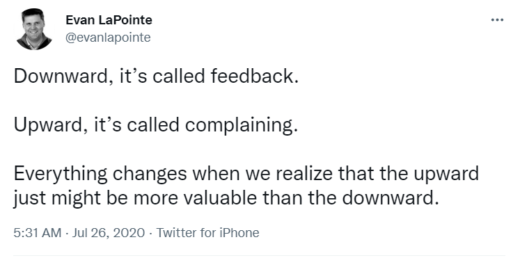 Feedbackzitat von Linkedin
